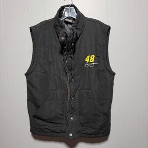 NASCAR‎ Jimmie Johnson 48 Team Lowe's Racing Puffer Vest Men's SM Black